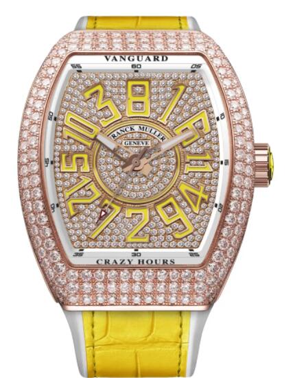 Franck Muller Vanguard Crazy Hours Replica Watch V 45 CH D CD (JA)